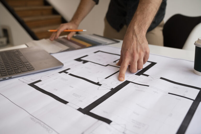 employee-working-project-side-view