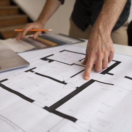 employee-working-project-side-view